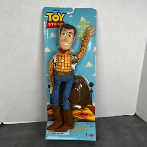 95 Disney Toy Story Adventure Buddy 14" Woody Thinkway Toys VTG New on Card READ
